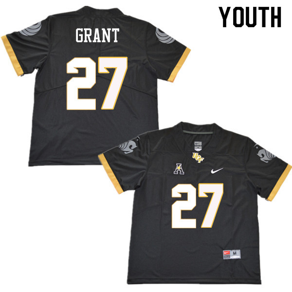 Youth #27 Richie Grant UCF Knights College Football Jerseys Sale-Black